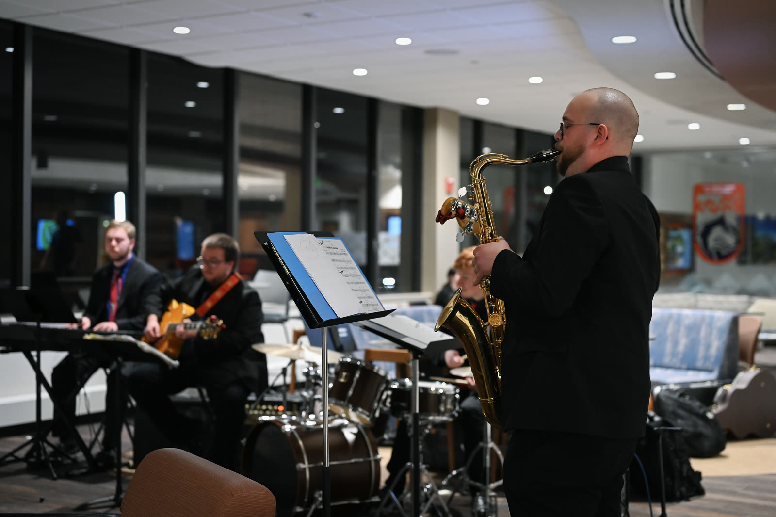 Saxophone-led 5 O'Clock Five performance